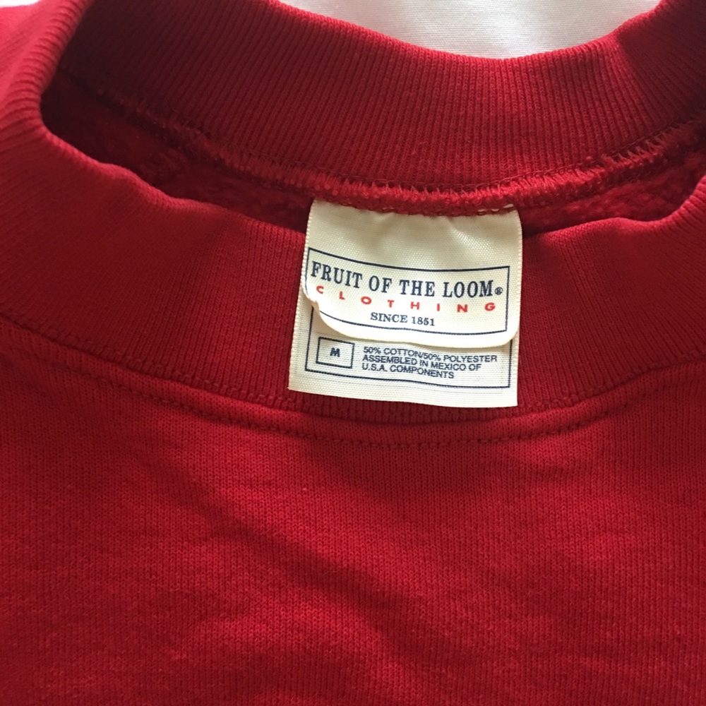 Red sweatshirt